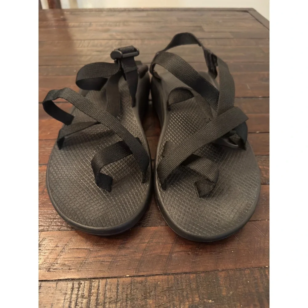 Chaco Z Cloud 2 Mens Black Sport Sandals J105427 Size 12 Toe Loop Hiking Shoes